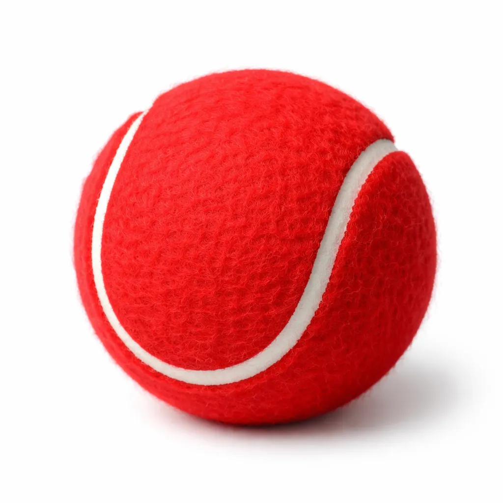 Tennis Ball in Red Color For Cricket, Sports and Fun