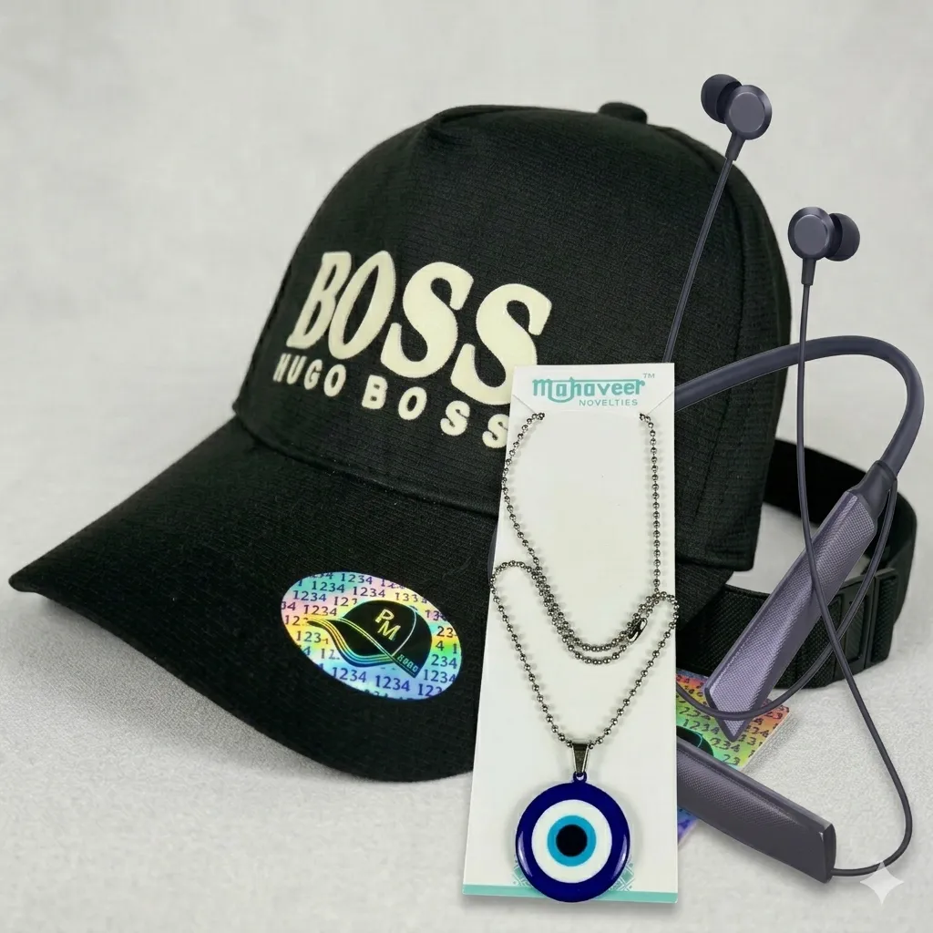 Combo Pack: CAP ,LOCKECT , NECKBAND