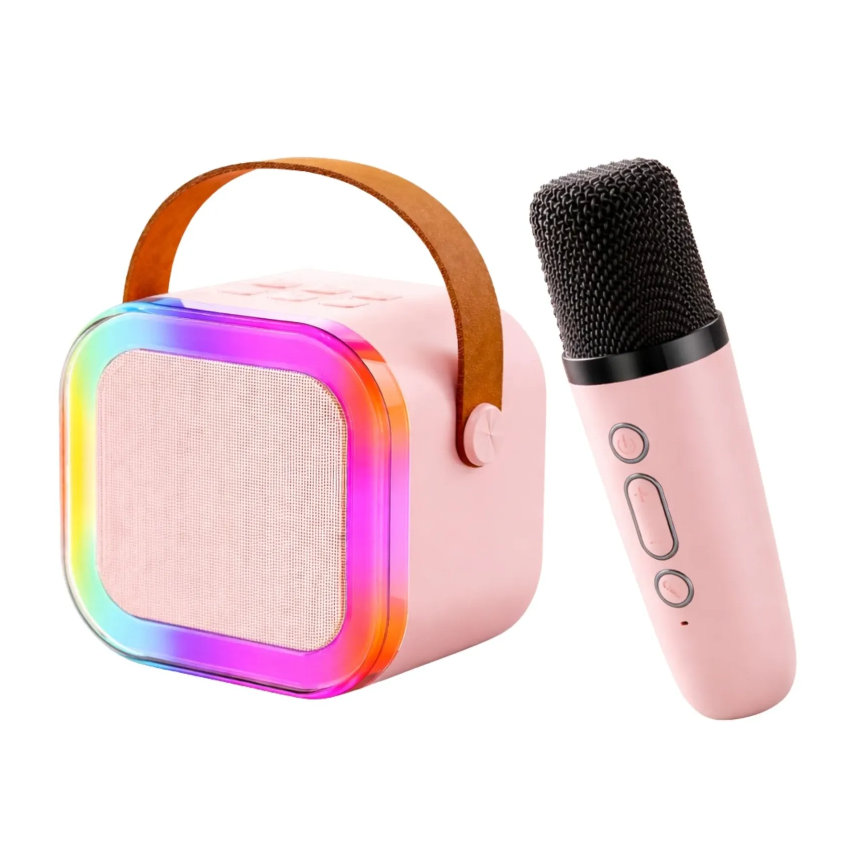 Speaker And Mic With Lighting Modes For Children