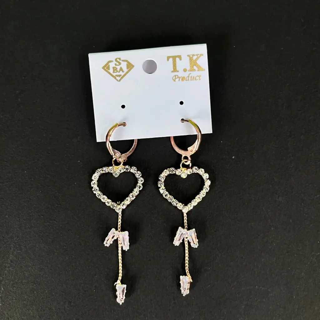 Heart Shaped Earring Fashionable Drop Earring