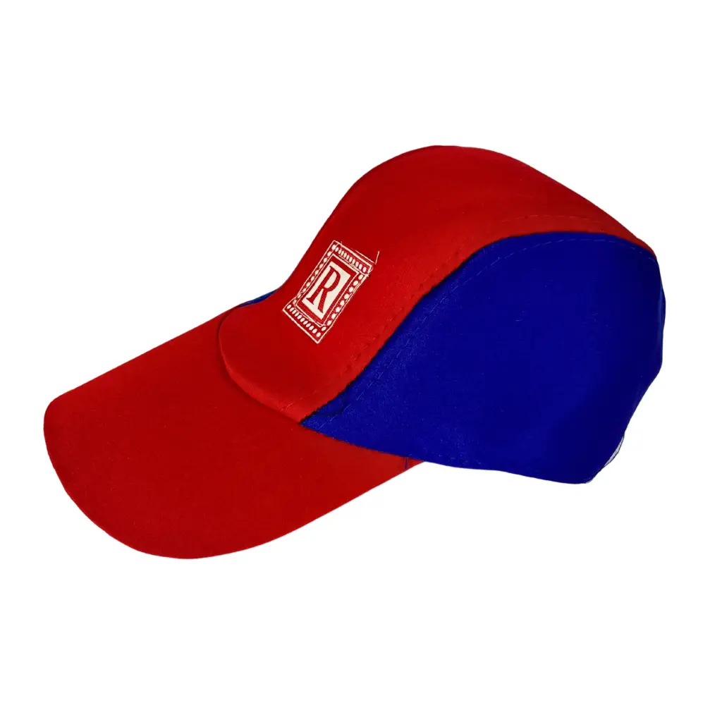Cap for Men and Boys Both, Red Blue Pattern Cap