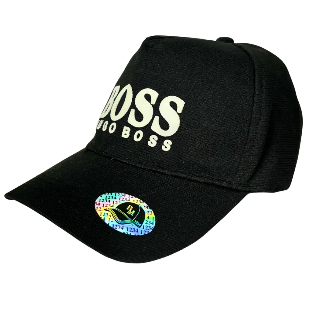 Black Adjustable Fit Cap For Boy's
