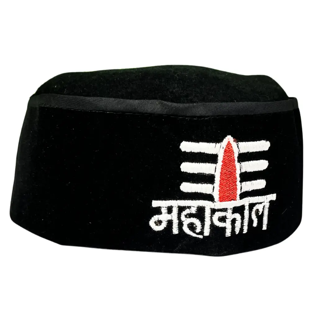 Mahakal Cap for Men In Black