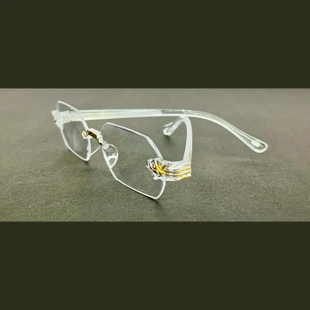 White Transparent Glasses for Men and Women for Bike Scooty Driving, Protecting Eyes from Dust Powerless Glasses