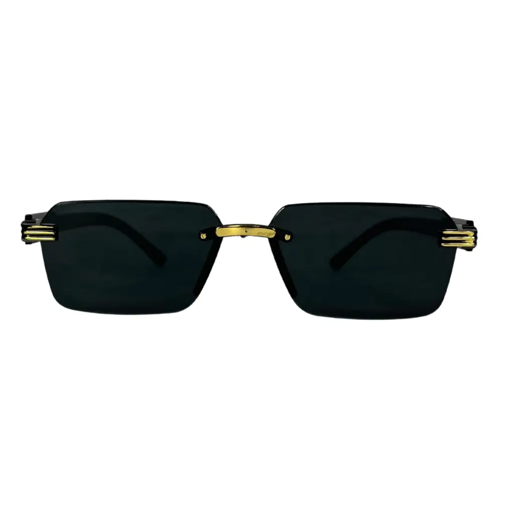 Sunglasses for Men with Borderless Frame With Lion Mark Design Both Side