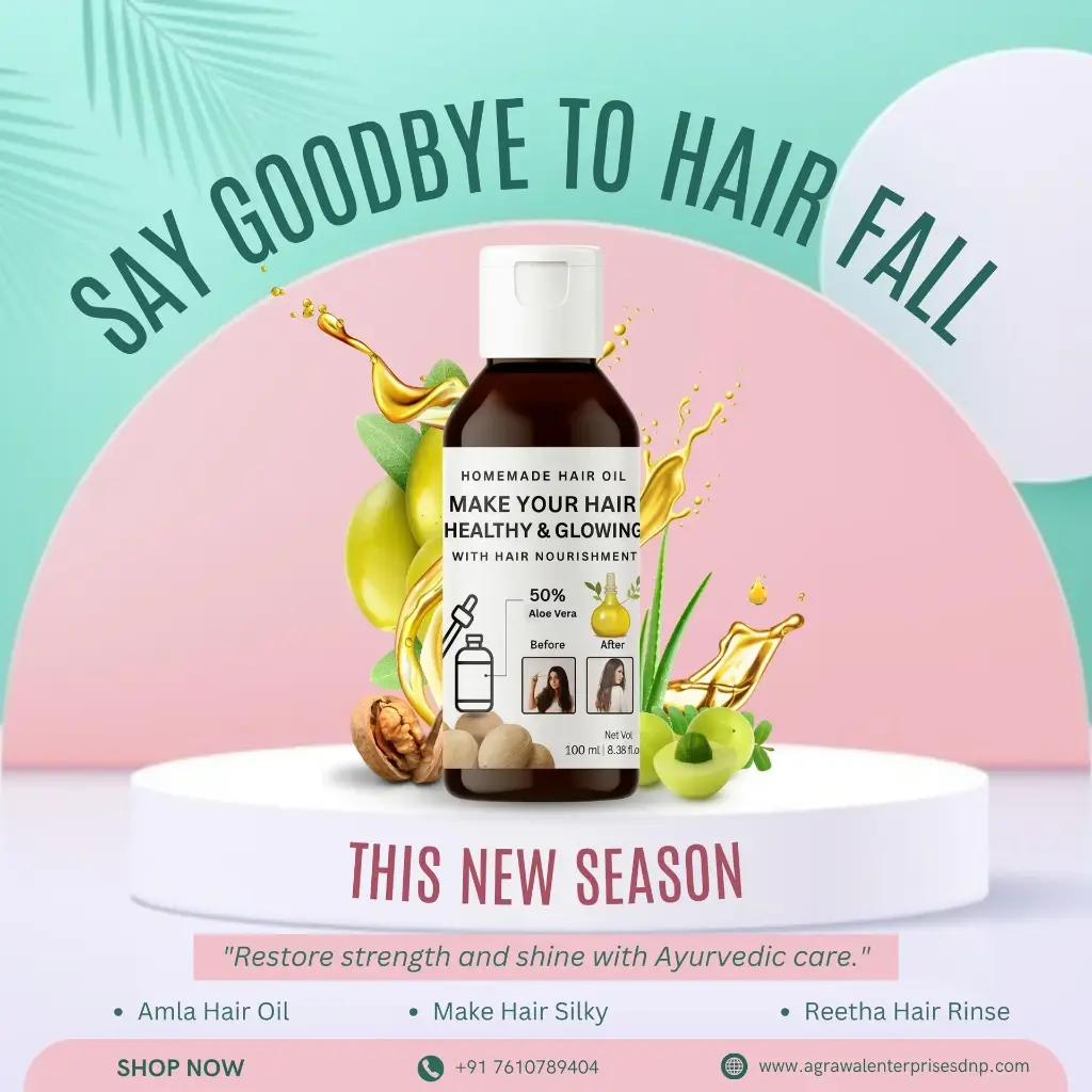 Hair Oil Homemade Natural Oil, Makes your Hair Strong, Silky, Dandruff Free, Dark Black, Contains Onion, Garlic, Amla Juice 100 ml