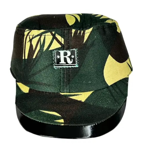 Military Cap for Boys Adjustable Size with Strip in Back