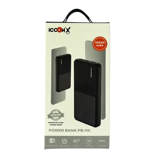 Powerbank for Mobile Charging with Charging Cable 10000 mAh