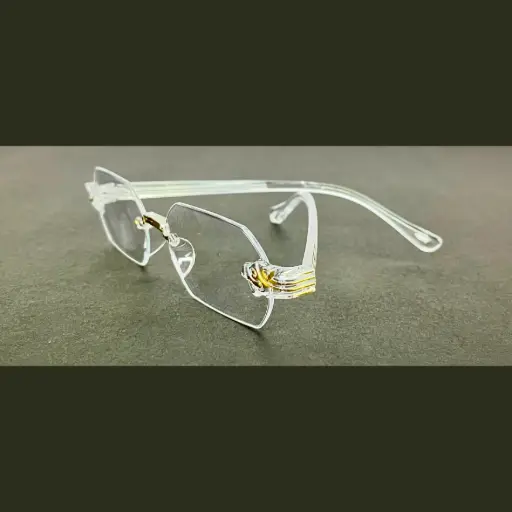 White Transparent Glasses for Men and Women for Bike Scooty Driving, Protecting Eyes from Dust Powerless Glasses